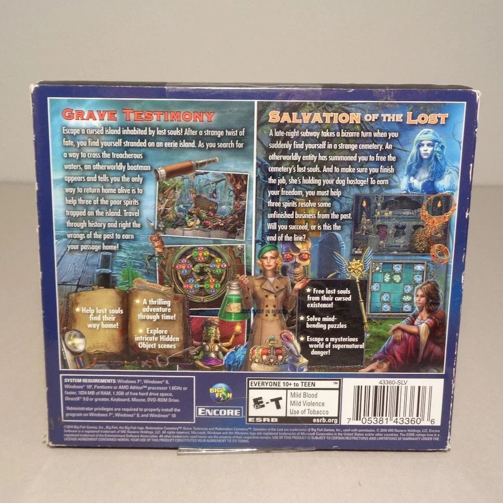 REDEMPTION CEMETERY / 2 Game Pack New PC DVD-ROM Video Game